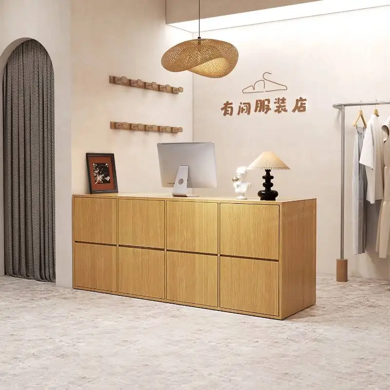 Vintage Brown Reception Counter Barber Boutique Design Clothing Reception Counter Retail Store Theke Empfang Office Furniture
Vintage Brown Reception Counter Barber Boutique Design Clothing Reception Counter Retail Store Theke Empfang Office Furniture