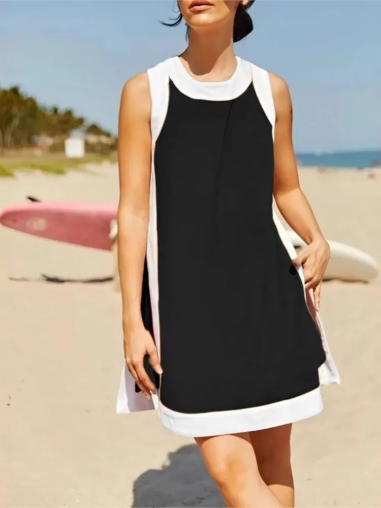 Boho Summer Women Dress 2026 Solid Sleveelss Pacthwork Basic Tank Dress Elegant Ladies Dresses Sale Chic Sundress neuheiten
Boho Summer Women Dress 2026 Solid Sleveelss Pacthwork Basic Tank Dress Elegant Ladies Dresses Sale Chic Sundress neuheiten