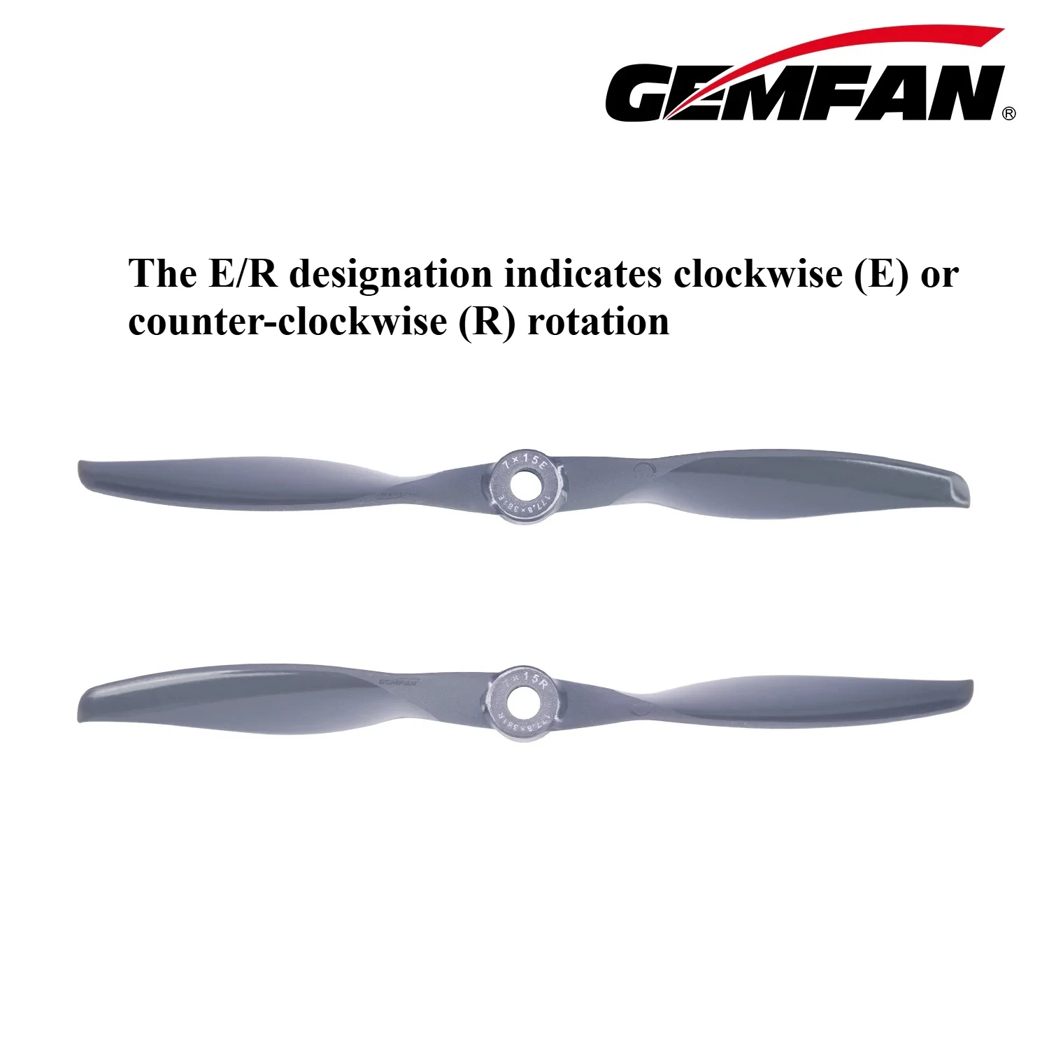 Gemfan Vortex 7x15E/7x15R Glass Fiber Nylon Propellers - 7" High Thrust (2CW or 2CCW)
Gemfan Vortex 7x15E/7x15R Glass Fiber Nylon Propellers - 7" High Thrust (2CW or 2CCW)