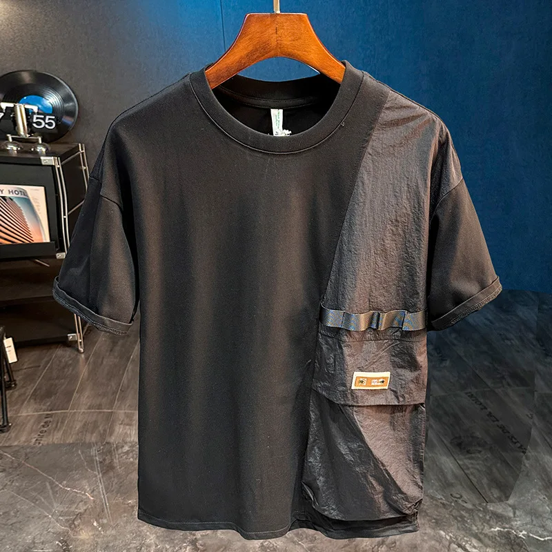 2025 New Pi Shuai Design Trendy Brand Short sleeved T-shirt for Men's Summer Loose Trendy Splicing Men's Top
2025 New Pi Shuai Design Trendy Brand Short sleeved T-shirt for Men's Summer Loose Trendy Splicing Men's Top