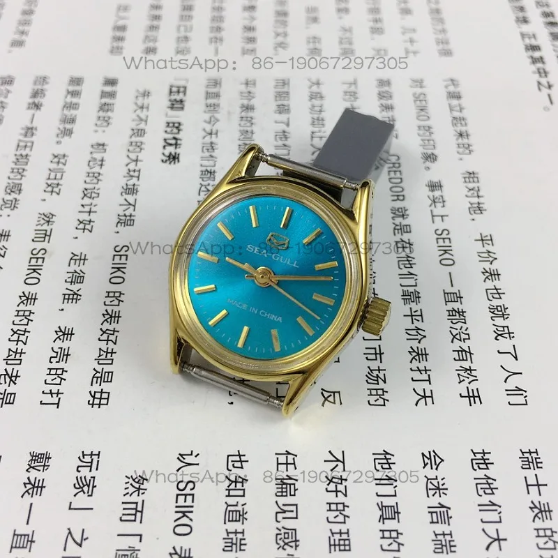24-Hour Shipping Seagull Brand Yellow Shell Strip Nails Blue Surface Manual Mechanical Women's Watch, Diameter 25mm Free Strap
24-Hour Shipping Seagull Brand Yellow Shell Strip Nails Blue Surface Manual Mechanical Women's Watch, Diameter 25mm Free Strap