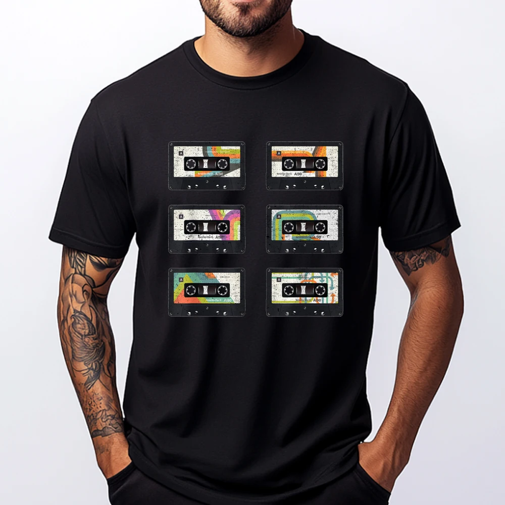 Vintage Set Of Cassette Tape Classic Mixtapes 80s 90s Oversized T Shirt Men Couples Man Clothes Luxury
Vintage Set Of Cassette Tape Classic Mixtapes 80s 90s Oversized T Shirt Men Couples Man Clothes Luxury