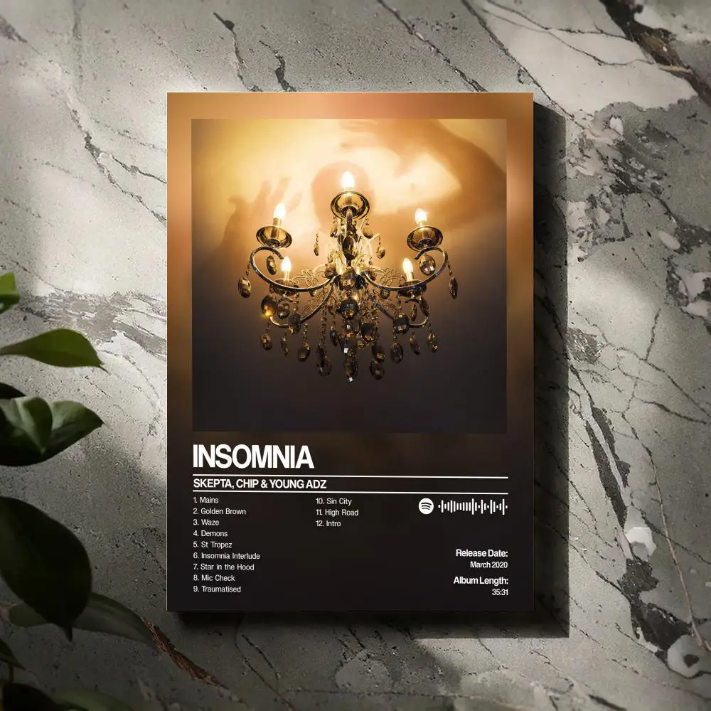 Insomnia Skepta Chip Young Adz Poster Prints Canvas Painting Wall Art Picture Living Room Home Decor Tracklist Music Album Cover
Insomnia Skepta Chip Young Adz Poster Prints Canvas Painting Wall Art Picture Living Room Home Decor Tracklist Music Album Cover