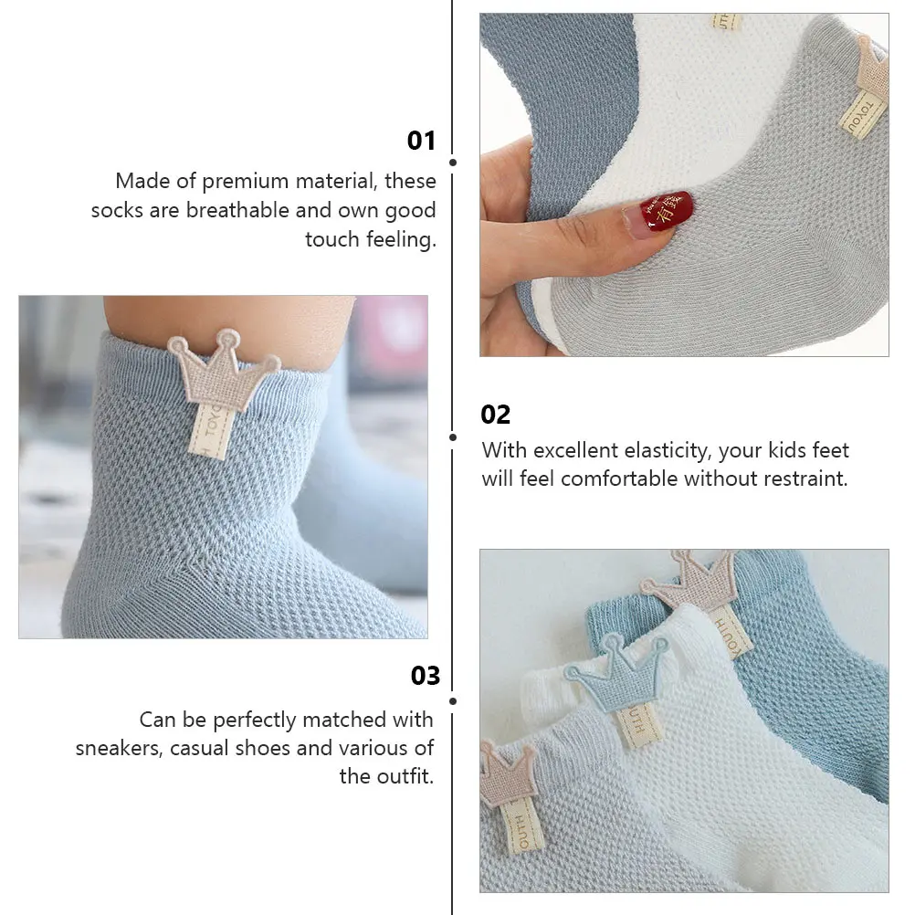 Breathable Baby Infant Mesh Comfortable Summer Spring Thin Socks For Kids Anti-Slip Sole Socks Daily Wear Matching
Breathable Baby Infant Mesh Comfortable Summer Spring Thin Socks For Kids Anti-Slip Sole Socks Daily Wear Matching