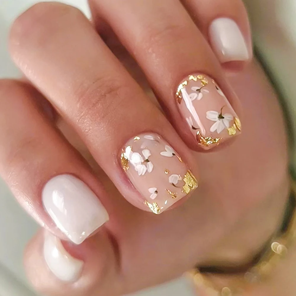 24Pcs Short Square Flower Design Full Cover Fake Nail Tips Acrylic Floral Ballet False Nails Artificial Wearable Press on Nails
24Pcs Short Square Flower Design Full Cover Fake Nail Tips Acrylic Floral Ballet False Nails Artificial Wearable Press on Nails