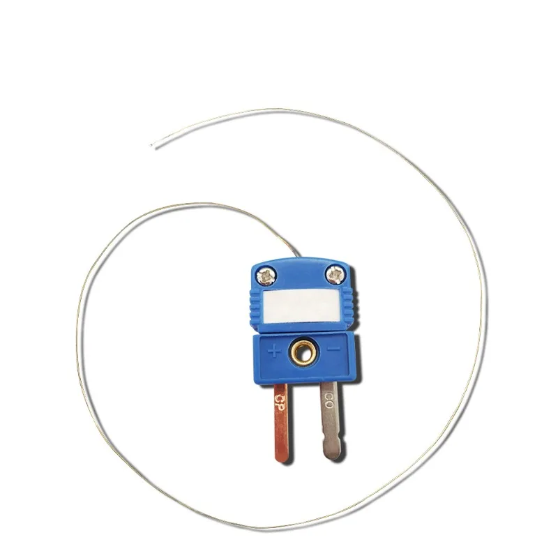 K/T type ultra-fine thermocouple temperature measuring wire micro space measurement solder joint plug pin temperature sensor
K/T type ultra-fine thermocouple temperature measuring wire micro space measurement solder joint plug pin temperature sensor