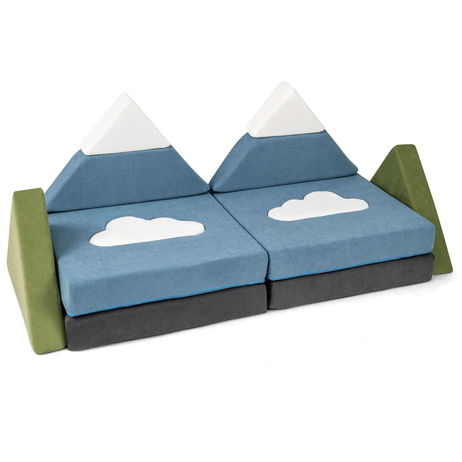 12 PCS Modular Kids Play Couch, Snow Mountain Theme Toddler Foam Building Fort
12 PCS Modular Kids Play Couch, Snow Mountain Theme Toddler Foam Building Fort