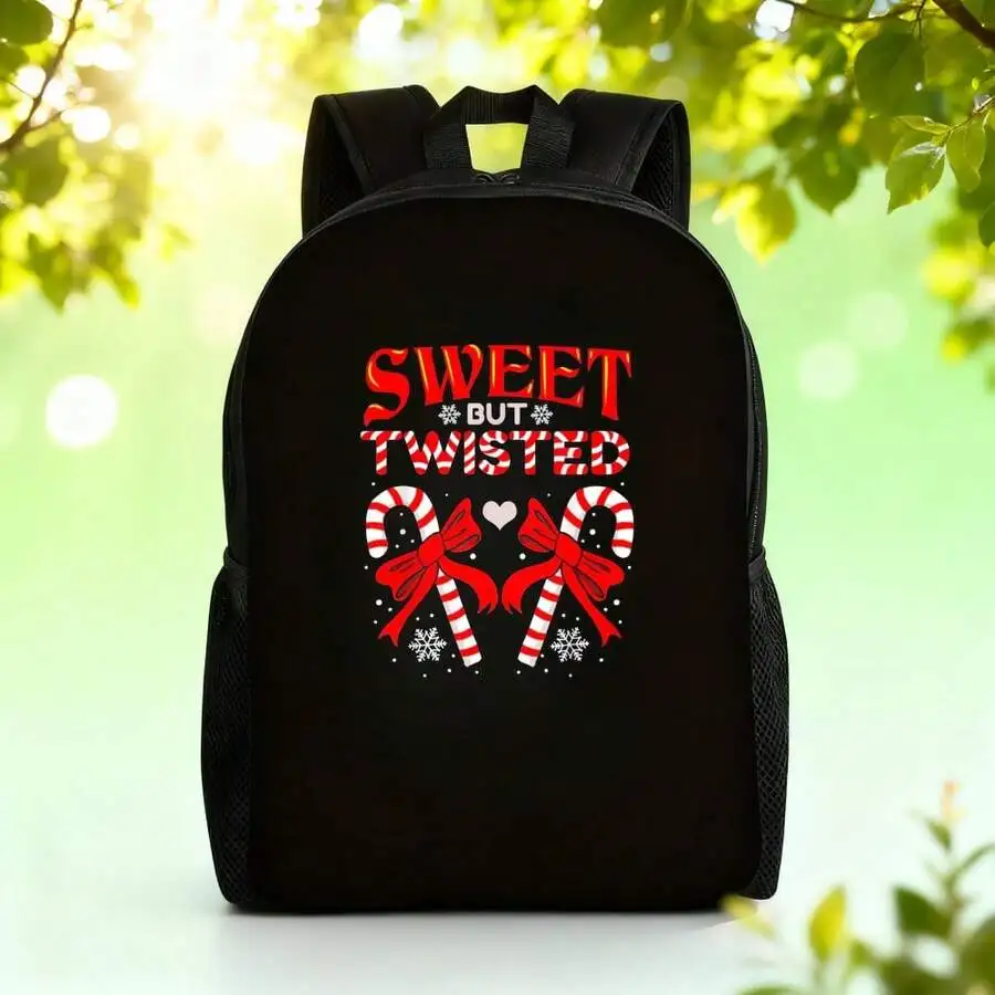 Sweet But Twisted Candy Design Backpack For Adults, Large Capacity Lightweight Travel School Bag
Sweet But Twisted Candy Design Backpack For Adults, Large Capacity Lightweight Travel School Bag