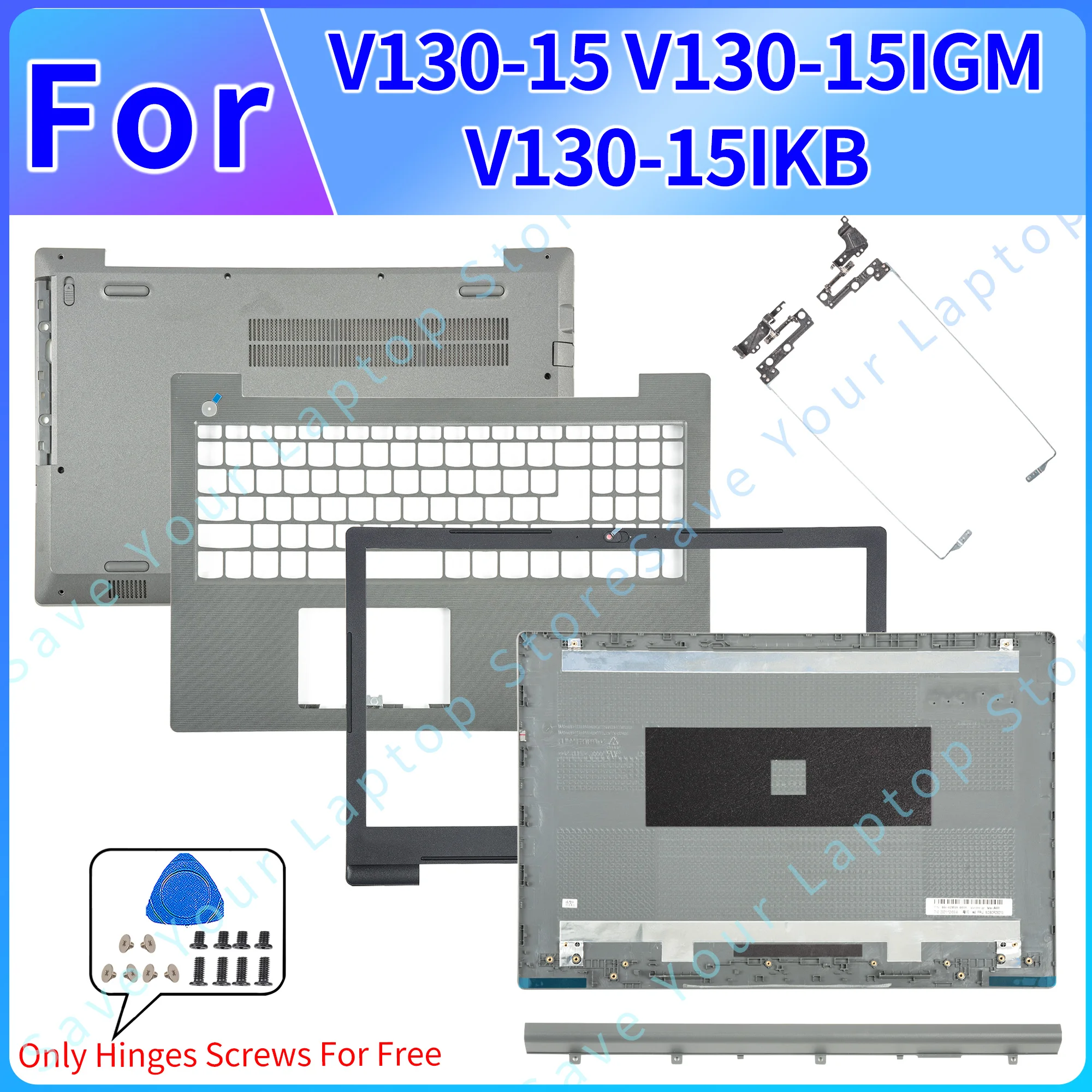 New FOR LENOVO V130-15 V130-15IGM V130-15IKB Laptop Cover LCD Back Hinges Front Bezel Palmrest Bottom Case Hinges Top Grey SHELL
New FOR LENOVO V130-15 V130-15IGM V130-15IKB Laptop Cover LCD Back Hinges Front Bezel Palmrest Bottom Case Hinges Top Grey SHELL