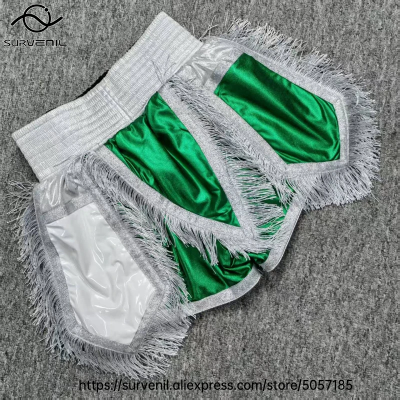 Fight Kickboxing Pants Green White Premium Boxing Shorts for Men Women Kids Muay Thai Sparring Wrestling Sanda Wushu MMA Shorts
Fight Kickboxing Pants Green White Premium Boxing Shorts for Men Women Kids Muay Thai Sparring Wrestling Sanda Wushu MMA Shorts