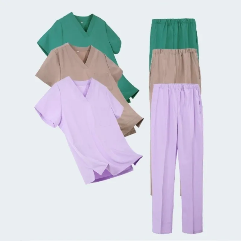 Elastic surgical suit Unisex Scrub sets womens Hospital Clinic Beauty Salon pet shop workwear V-neck Nurse Uniform Nursing sets
Elastic surgical suit Unisex Scrub sets womens Hospital Clinic Beauty Salon pet shop workwear V-neck Nurse Uniform Nursing sets