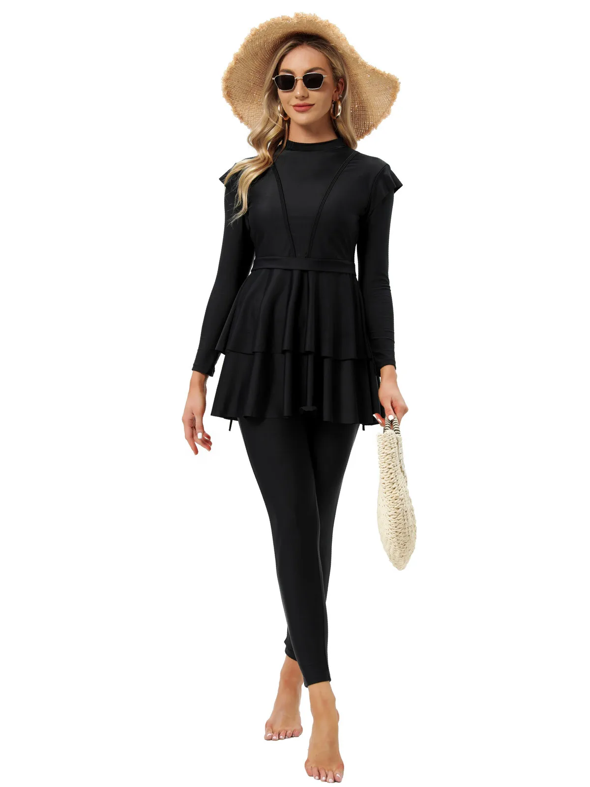 Burkini Muslim Swimwear Hijab Swimsuit Women Modest Bathing Suit Gym Wear Swim Dress Islamic Swimming Suit Woman Beachwear
Burkini Muslim Swimwear Hijab Swimsuit Women Modest Bathing Suit Gym Wear Swim Dress Islamic Swimming Suit Woman Beachwear