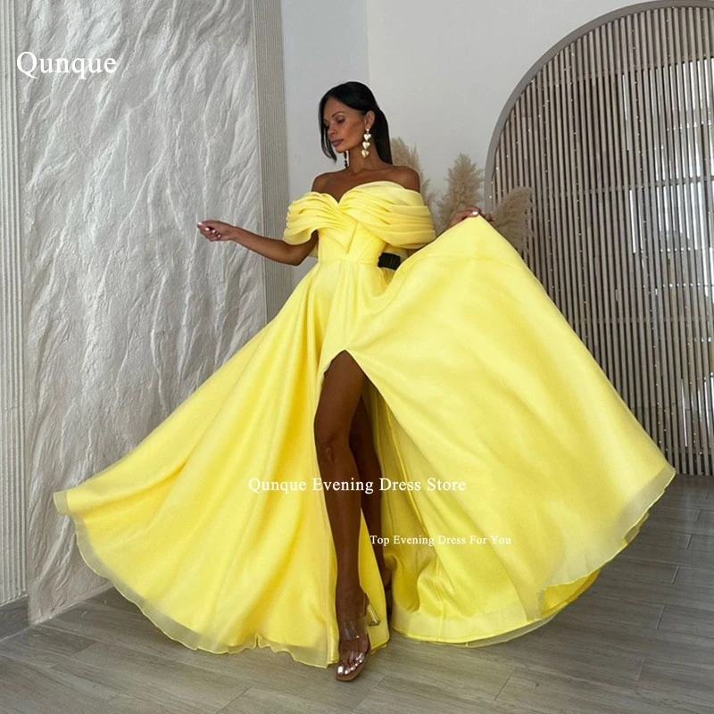 Qunque Africa Organza A-line Evening Dresses 2024 Sexy High Slit Strapless Pleats Celebrity Prom Gown Party Dress Robe De Soiree
Qunque Africa Organza A-line Evening Dresses 2024 Sexy High Slit Strapless Pleats Celebrity Prom Gown Party Dress Robe De Soiree