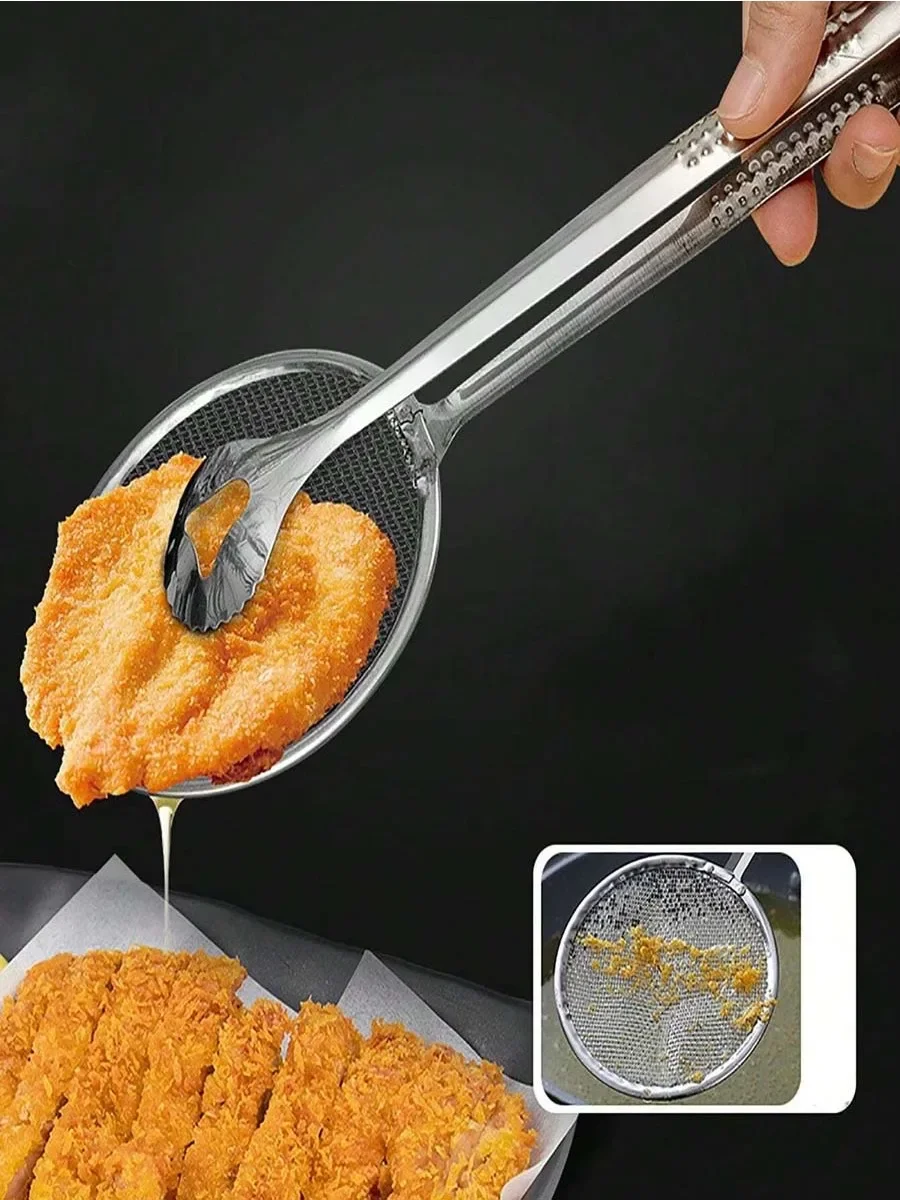 Food Strainer Kitchen Colander Stainless Steel Fried,Food Filter Tongs,High Temperature Resistant Filter Clamp Sink filter Sieve
Food Strainer Kitchen Colander Stainless Steel Fried,Food Filter Tongs,High Temperature Resistant Filter Clamp Sink filter Sieve