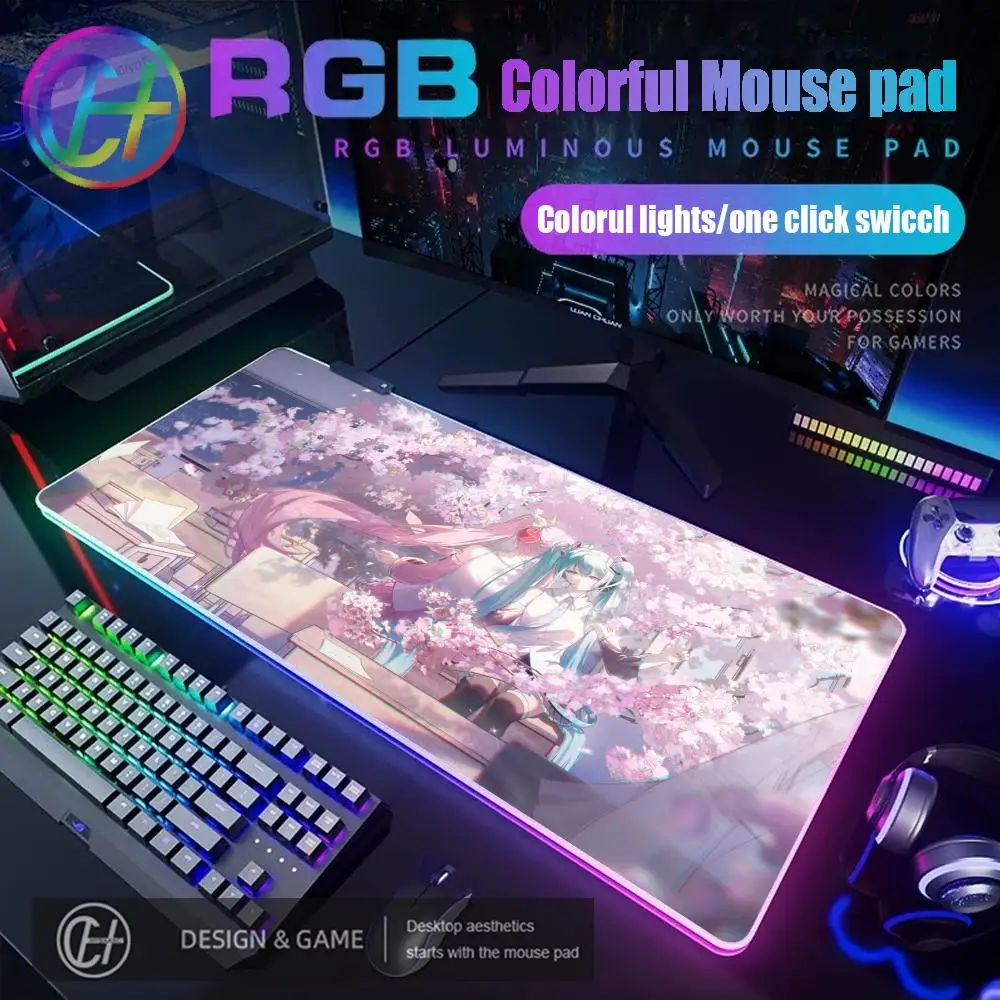 Popular H_hatsune miku RGB Pc Gamer Keyboard Mouse Pad Mousepad LED Glowing Mouse Mats Rubber Gaming Computer Mausepad
Popular H_hatsune miku RGB Pc Gamer Keyboard Mouse Pad Mousepad LED Glowing Mouse Mats Rubber Gaming Computer Mausepad