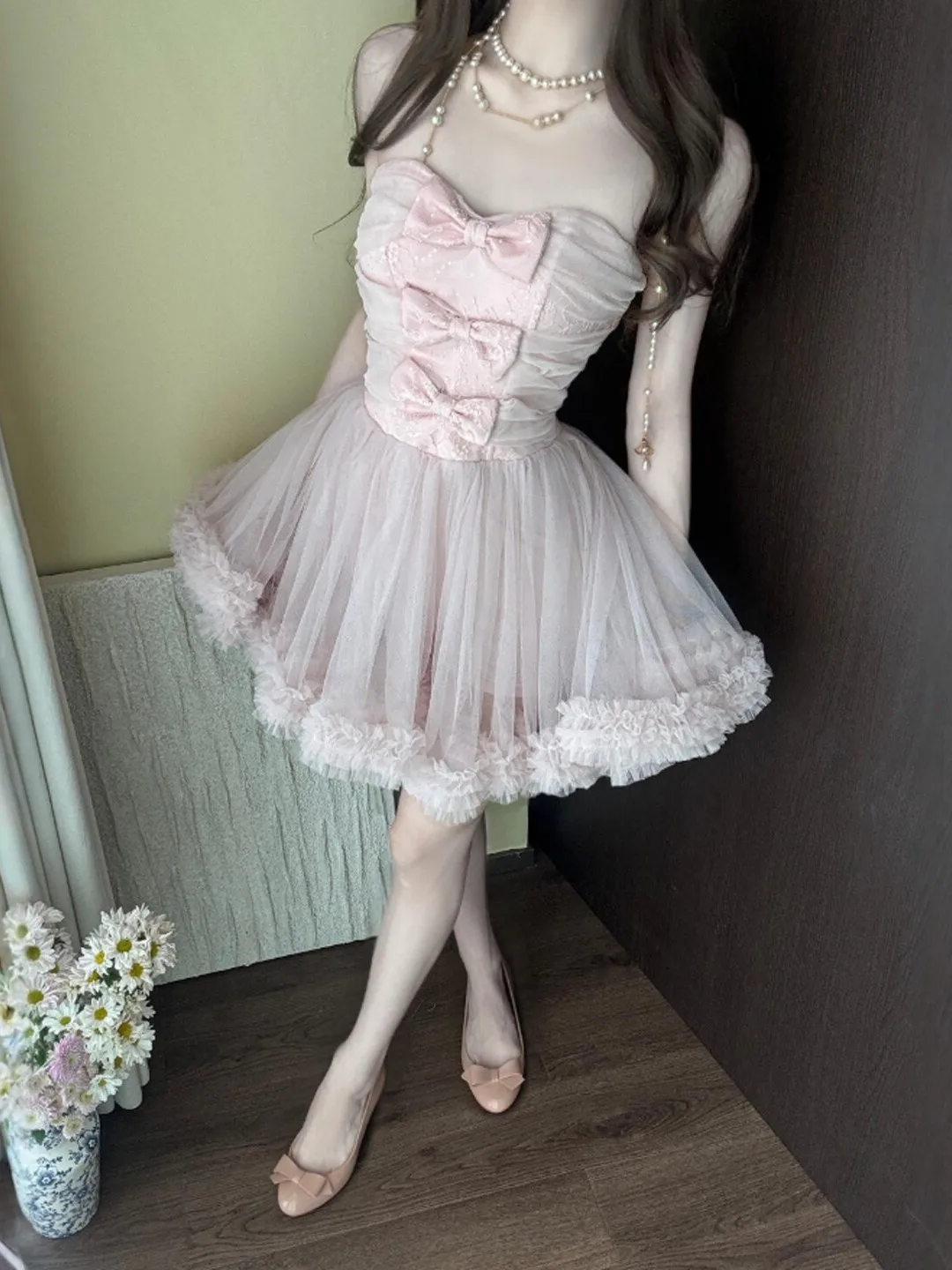 Unique Beautiful Knot Strap Dress Puffy Short Skirt High Waist Cotton Summer Casual Elegant Style City Walk
Unique Beautiful Knot Strap Dress Puffy Short Skirt High Waist Cotton Summer Casual Elegant Style City Walk