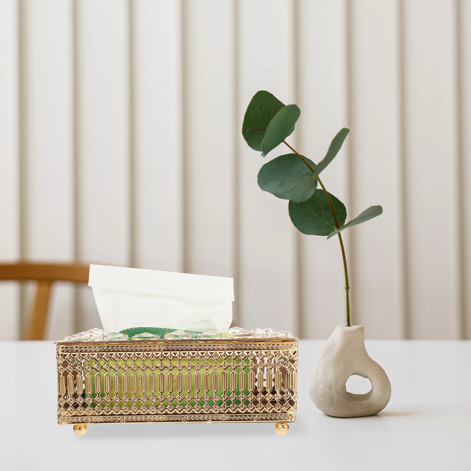 Luxury Rectangular Tissue Box Crystal Desktop Paper Towel Holder Vintage Style Living Room Household Storage Box
Luxury Rectangular Tissue Box Crystal Desktop Paper Towel Holder Vintage Style Living Room Household Storage Box