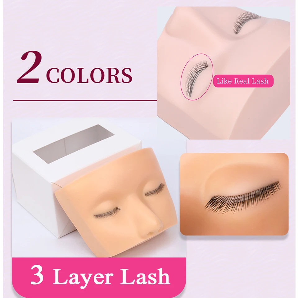 3 Layers Lash Practice Mannequin Head Realistic Doll Face Eyelash Extension Training Model Head Grafting Teaching Makeup Tools
3 Layers Lash Practice Mannequin Head Realistic Doll Face Eyelash Extension Training Model Head Grafting Teaching Makeup Tools