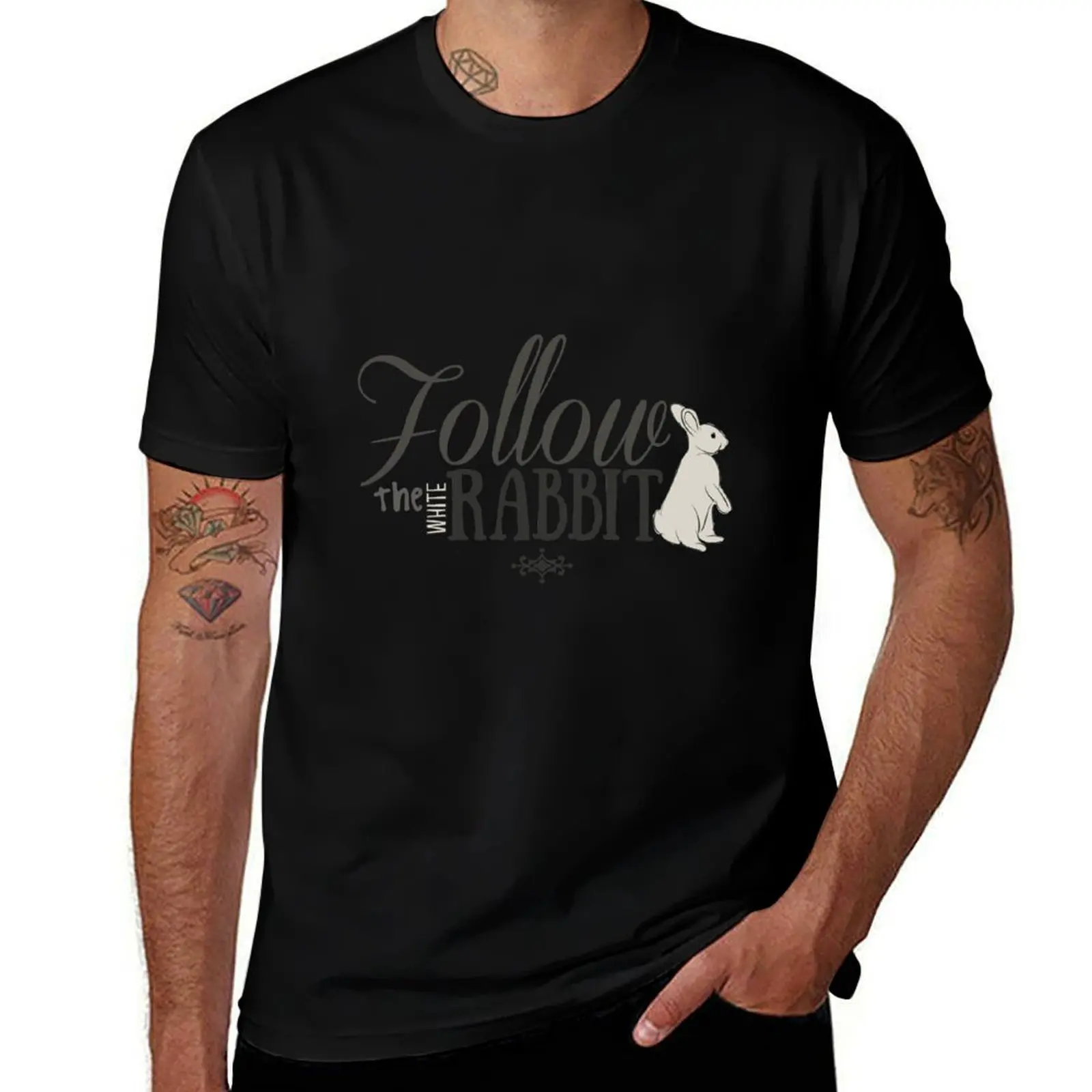 Follow the White Rabbit T-Shirt Sporty Casual Quick Dry T-Shirt
Follow the White Rabbit T-Shirt Sporty Casual Quick Dry T-Shirt
