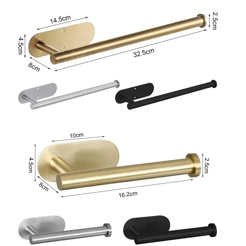 Adhesive Toilet Paper Holder Stainless Steel Wall Mount Kitchen Roll Towel Rack Napkin Dispenser Absorbent Stand Tissue Hanger
Adhesive Toilet Paper Holder Stainless Steel Wall Mount Kitchen Roll Towel Rack Napkin Dispenser Absorbent Stand Tissue Hanger