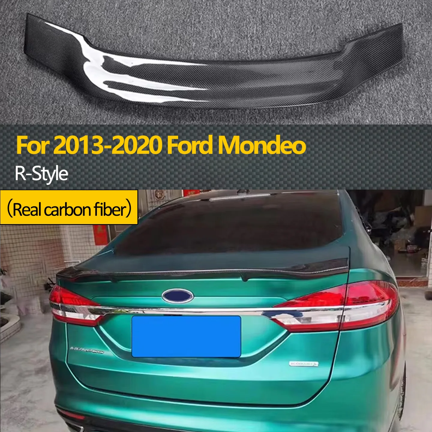 Подходит для Ford Mondeo 2013–2020, задний спойлер багажника из настоящего сухого углеродного волокна, аксессуар для наружного украшения автомобиля в стиле R
Подходит для Ford Mondeo 2013–2020, задний спойлер багажника из настоящего сухого углеродного волокна, аксессуар для наружного украшения автомобиля в стиле R