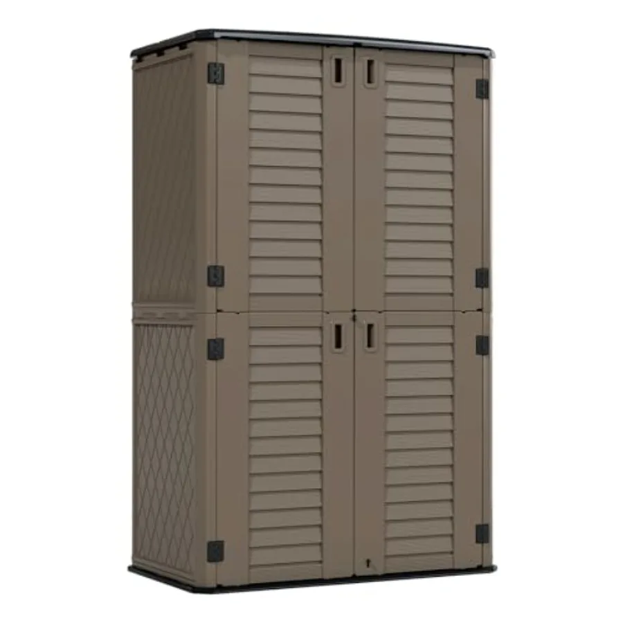 Backyard and patio storage shed: weather-resistant galvanized steel, gray, 53 cu.ft horizontal design for lawnmower and patio a
Backyard and patio storage shed: weather-resistant galvanized steel, gray, 53 cu.ft horizontal design for lawnmower and patio a