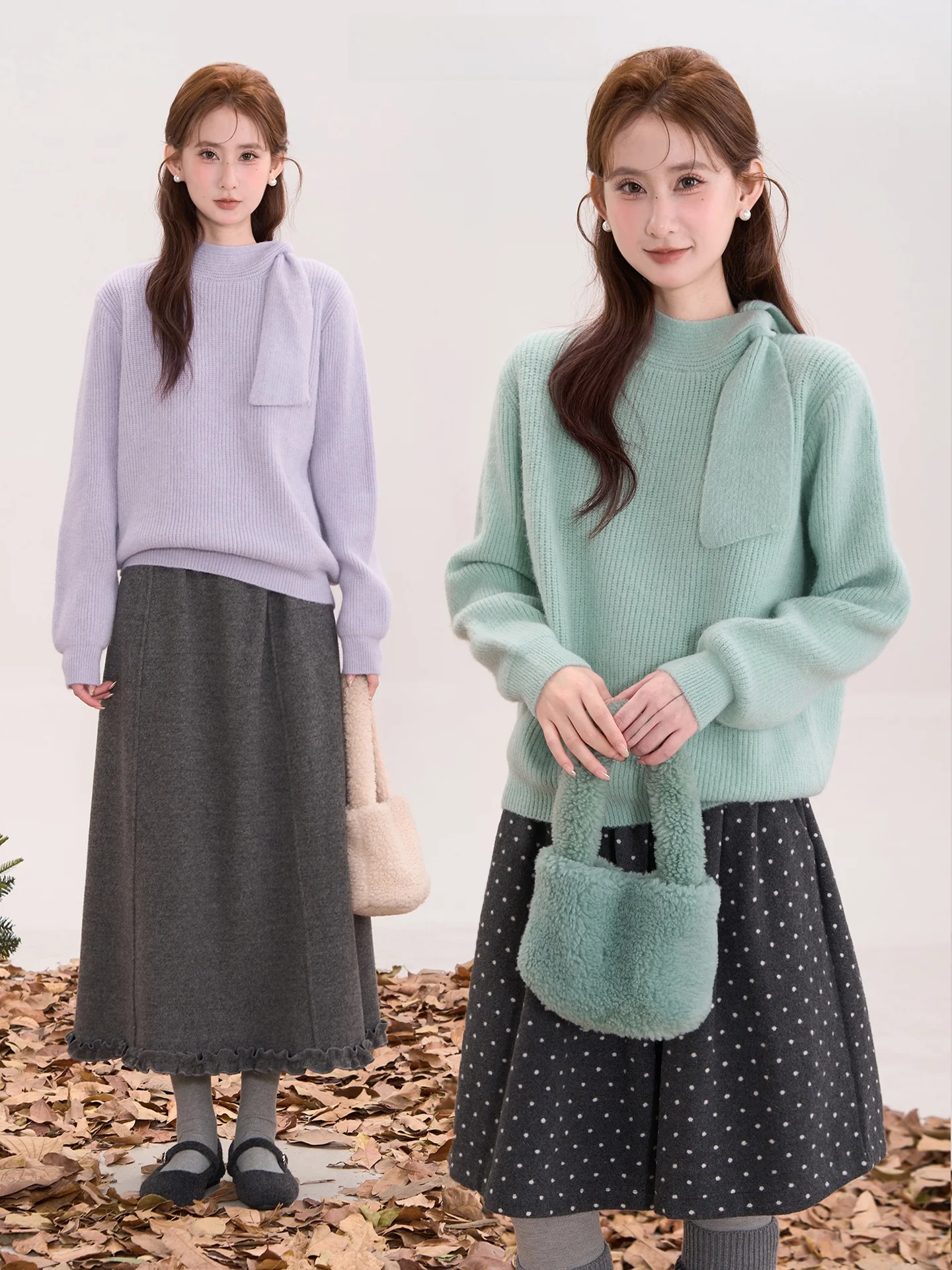 Soft Cozy Korean Sle Knitted Sweater with Tie Ne Design for Women Winter Long Sve round Ne Loose Fit Knitwear
Soft Cozy Korean Sle Knitted Sweater with Tie Ne Design for Women Winter Long Sve round Ne Loose Fit Knitwear