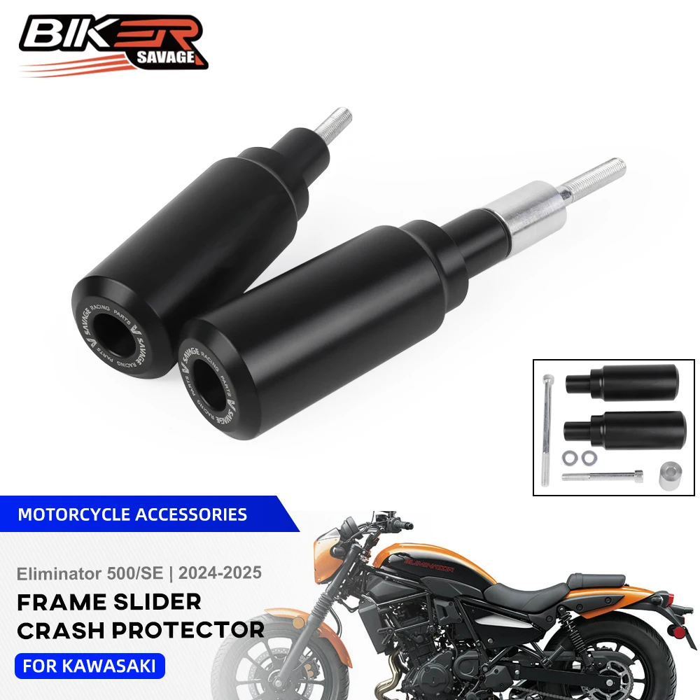 For Kawasaki Eliminator 500 Frame Crash Slider Eliminator 500SE 2024-2025 Motorcycle Engine Crash Pad Cafe Racer Protection
For Kawasaki Eliminator 500 Frame Crash Slider Eliminator 500SE 2024-2025 Motorcycle Engine Crash Pad Cafe Racer Protection