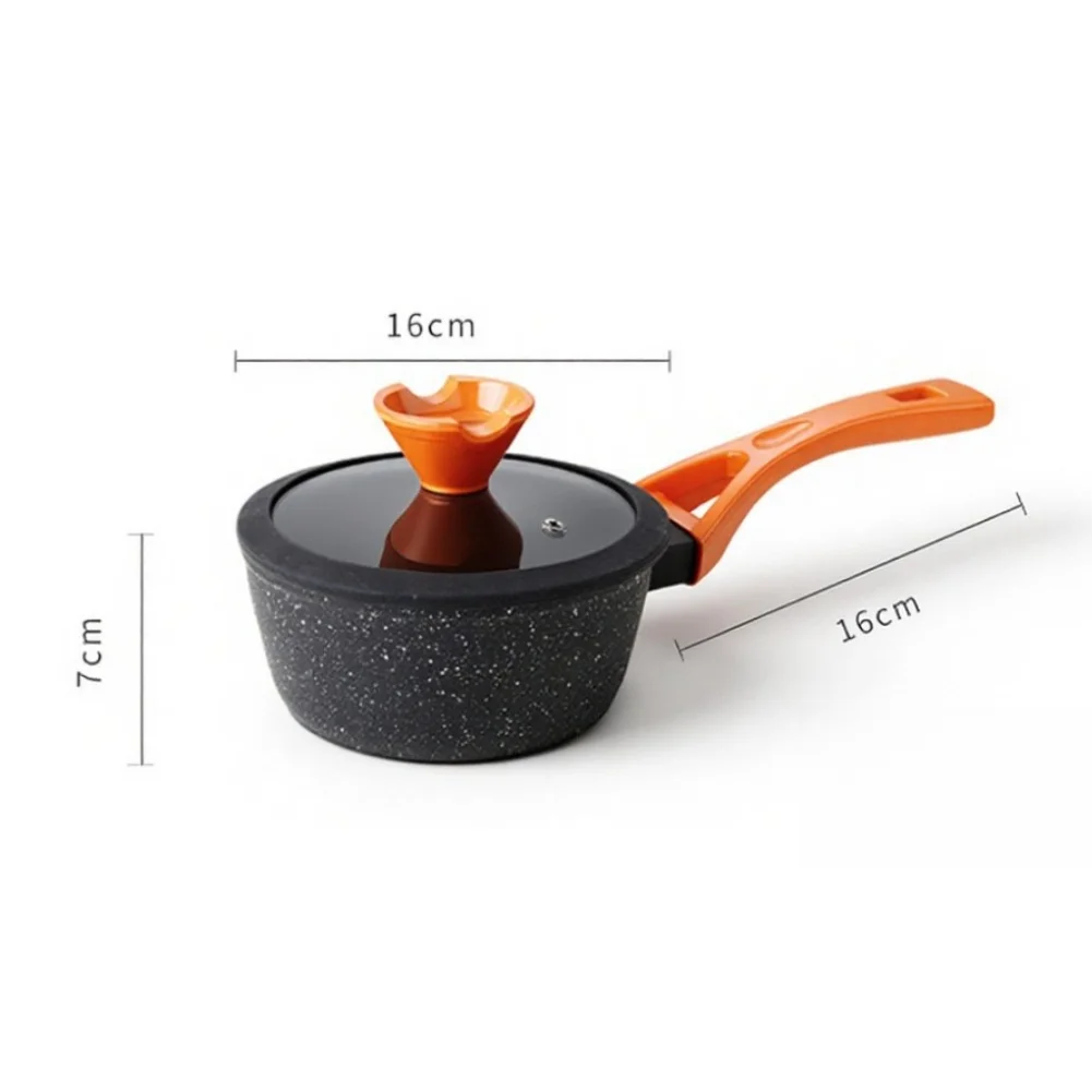 Alloy Saucepan with Heat-Dissipating Handle and Clear Glass Lid for Routine For Milk Porridge and Light Meal Cooking Tasks
Alloy Saucepan with Heat-Dissipating Handle and Clear Glass Lid for Routine For Milk Porridge and Light Meal Cooking Tasks