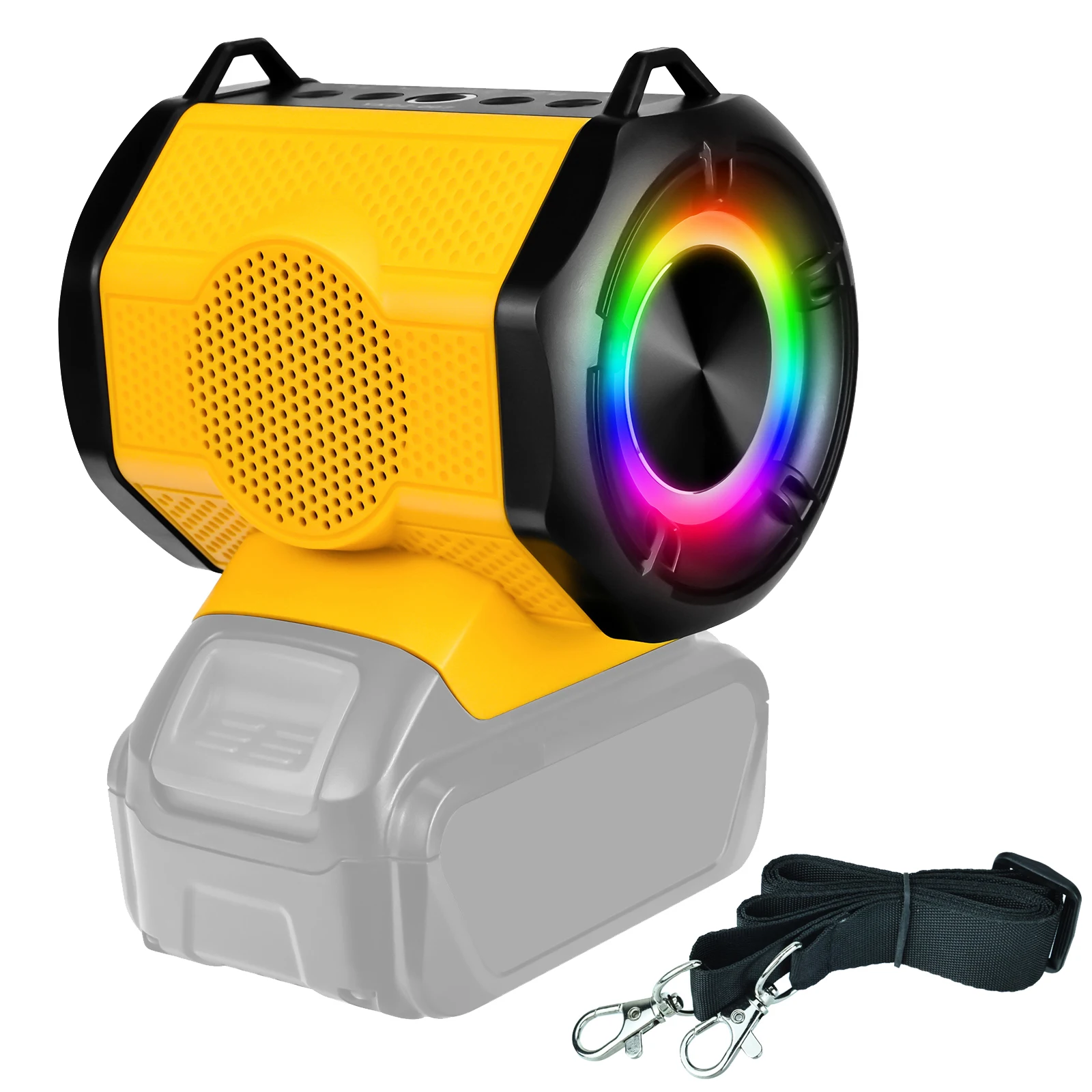 Portable Wireless Speaker Jobsite Outdoor Loudspeaker Bluetooth-compatible with USB & Type-C Port for Dewalt 20V Battery Pin
Portable Wireless Speaker Jobsite Outdoor Loudspeaker Bluetooth-compatible with USB & Type-C Port for Dewalt 20V Battery Pin