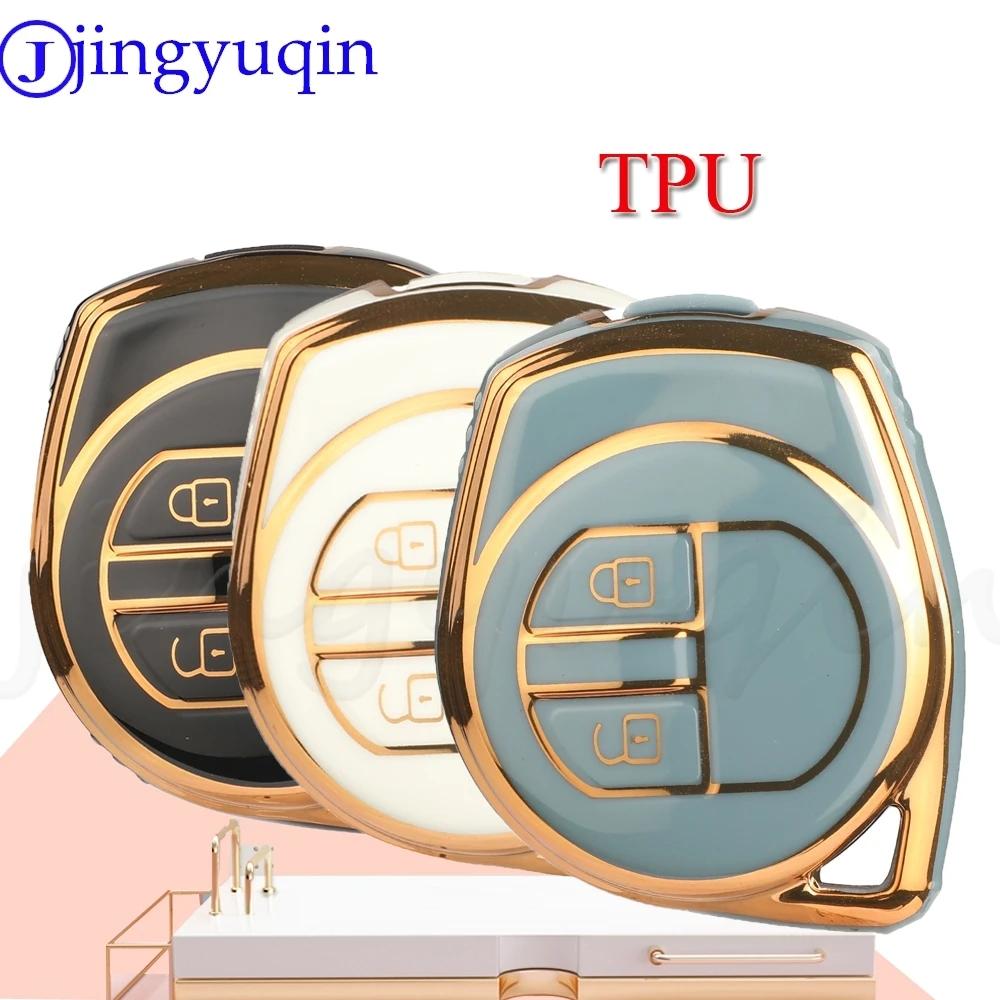 JYQ чехол из ТПУ с автоматическим ключом для Suzuki SX4 Swift Liana Vitara Jimny Alto Ignis, держатель для удаленных автомобильных аксессуаров, 2 кнопки 
JYQ чехол из ТПУ с автоматическим ключом для Suzuki SX4 Swift Liana Vitara Jimny Alto Ignis, держатель для удаленных автомобильных аксессуаров, 2 кнопки