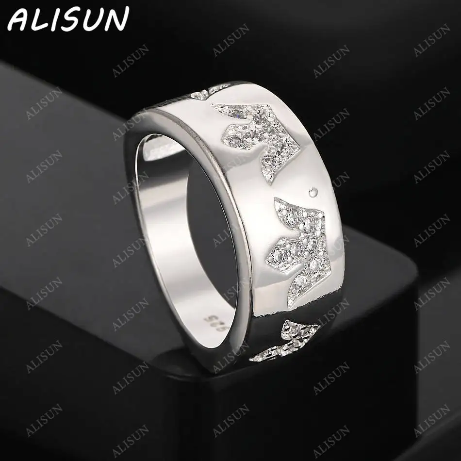 ALISUN 925 Sterling Silver Size 7-10 Zircon Crown Ring For Women Men Fashion Jewelry Charm Grace Noble Wedding Accessories
ALISUN 925 Sterling Silver Size 7-10 Zircon Crown Ring For Women Men Fashion Jewelry Charm Grace Noble Wedding Accessories