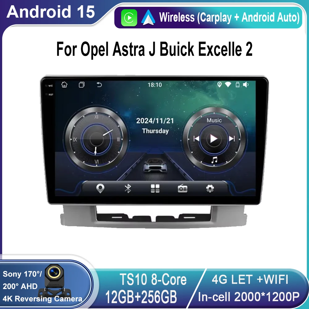 Andriod Autoradio multimedia For Opel Astra J Buick Excelle 2 4G WIFI Carplay GPS navigation Stereo Audio head Unit QLED screen
Andriod Autoradio multimedia For Opel Astra J Buick Excelle 2 4G WIFI Carplay GPS navigation Stereo Audio head Unit QLED screen
