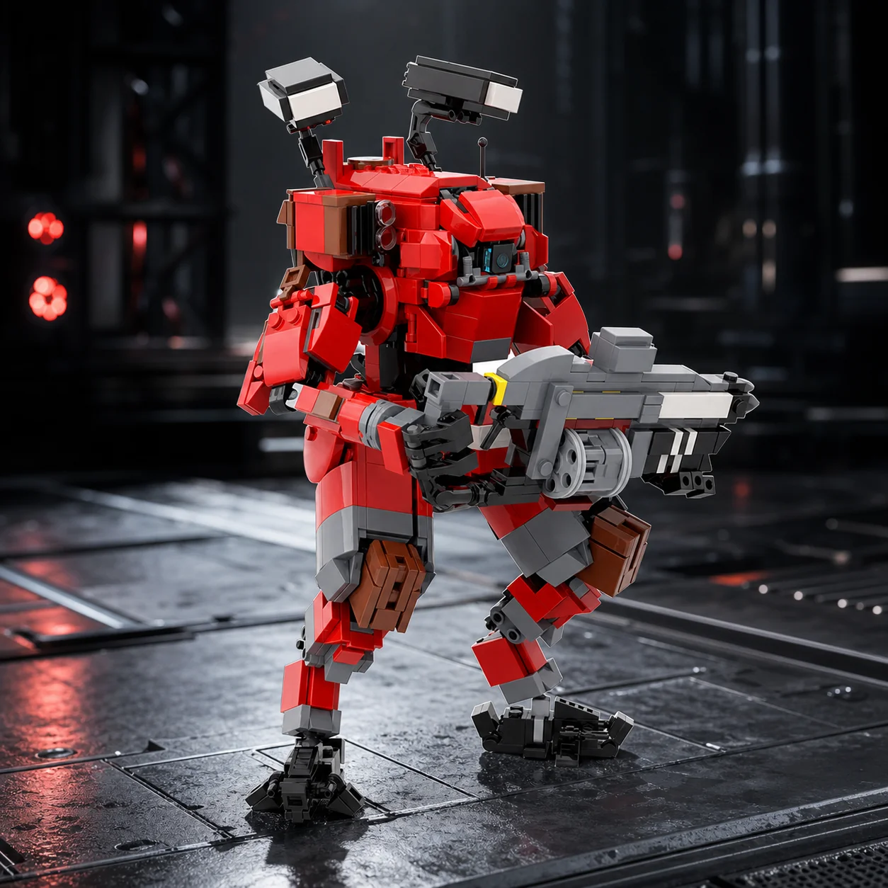 MOC Red Heavy Mecha Robot Building Blocks Set Sci-Fi Armor Mechanical Figure Model Bricks Construction Hobby Gift
MOC Red Heavy Mecha Robot Building Blocks Set Sci-Fi Armor Mechanical Figure Model Bricks Construction Hobby Gift