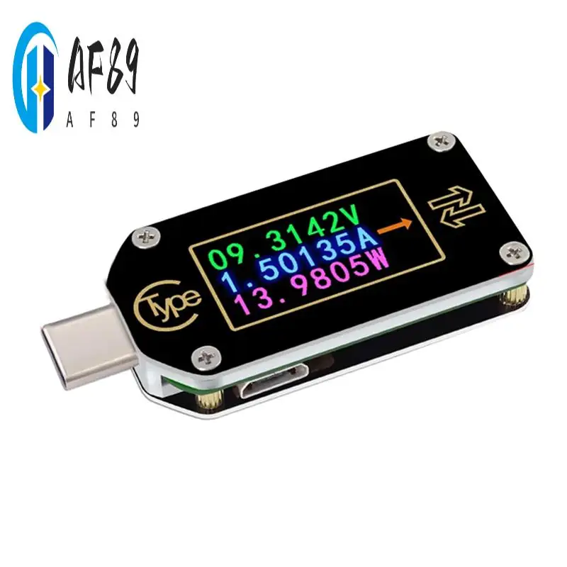 AF89-TC66C Type-C PD Триггер USB Вольтметр Амперметр Напряжение 2-сторонний измеритель тока Мультиметр с Bluetooth
AF89-TC66C Type-C PD Триггер USB Вольтметр Амперметр Напряжение 2-сторонний измеритель тока Мультиметр с Bluetooth
