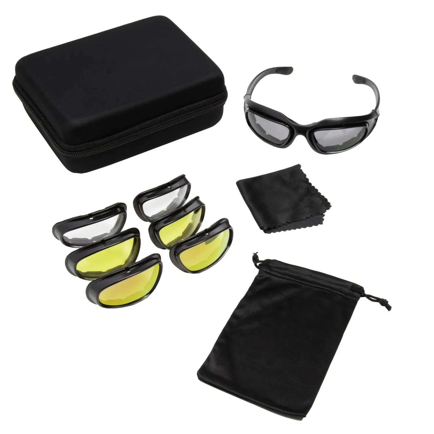 Adult Off-Road Riding Glasses Kit with 4 Interchangeable Lenses, Black Frame, Anti-Fog, UV Protection
Adult Off-Road Riding Glasses Kit with 4 Interchangeable Lenses, Black Frame, Anti-Fog, UV Protection