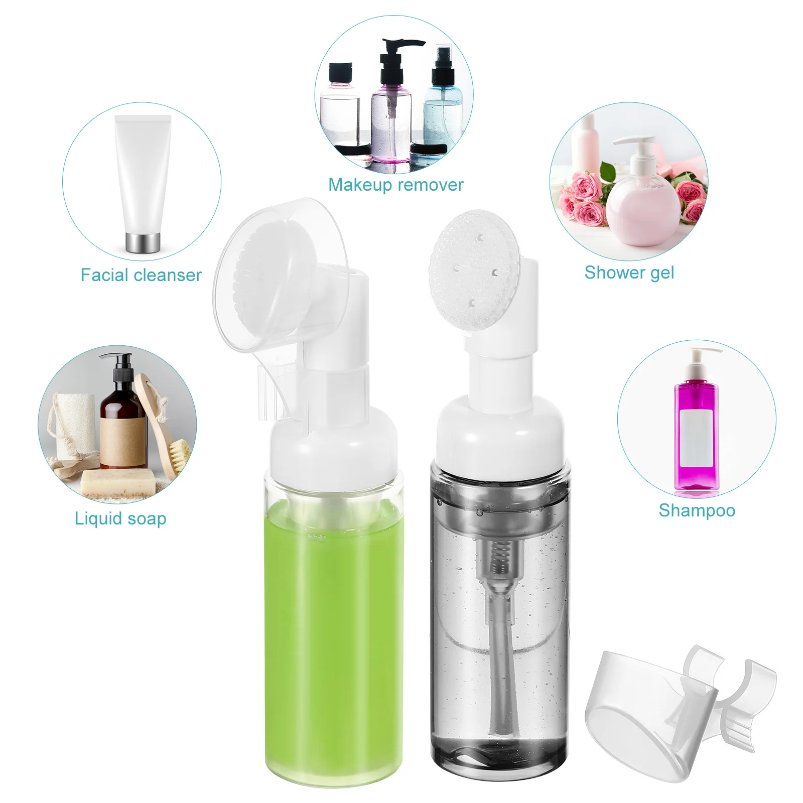 4pcs Transparent Foaming Bottles 60ml Mini Pump Travel Size Plastic Soap Bubble Empty Refillable Portable Skincare
4pcs Transparent Foaming Bottles 60ml Mini Pump Travel Size Plastic Soap Bubble Empty Refillable Portable Skincare
