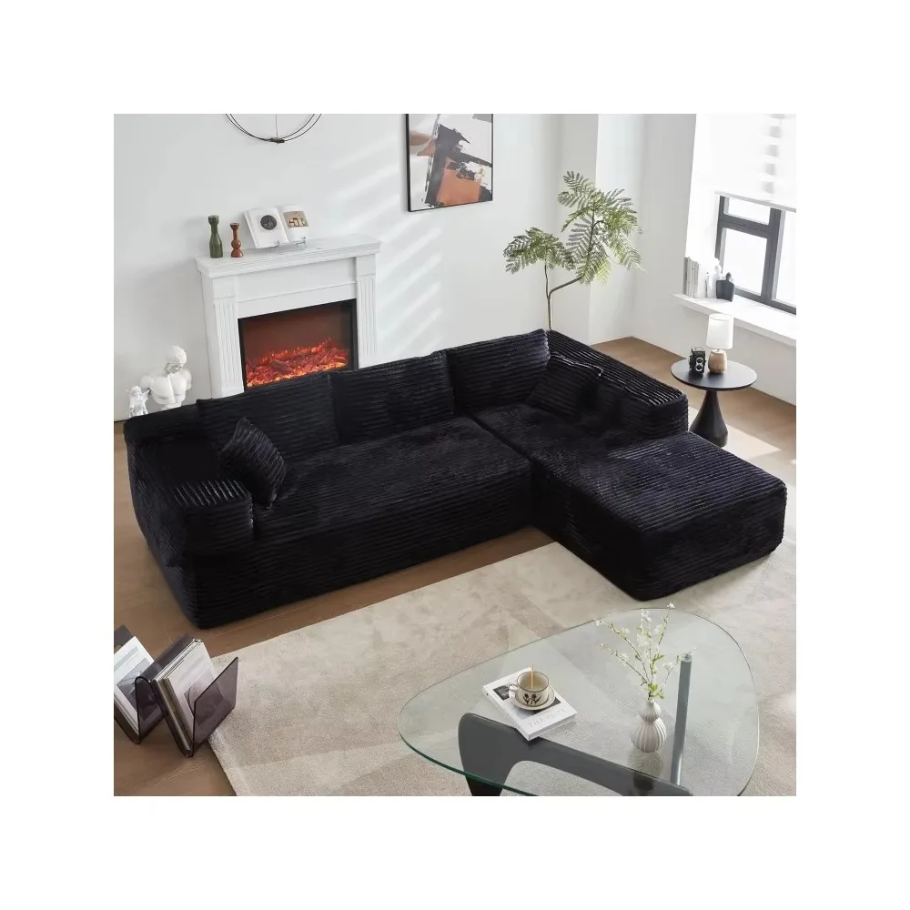 L-Shape Modular Sectional Sofa Couch - Comfy Upholstered Cloud Couch for Living Room - Modern Minimalist Couch
L-Shape Modular Sectional Sofa Couch - Comfy Upholstered Cloud Couch for Living Room - Modern Minimalist Couch