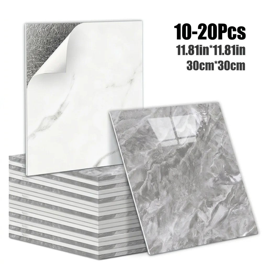 Marble Texture PET Tile Stickers, Upgraded Waterproof Easy-to-Clean Wall Stickers, Indoor Household Wall Decoration
Marble Texture PET Tile Stickers, Upgraded Waterproof Easy-to-Clean Wall Stickers, Indoor Household Wall Decoration