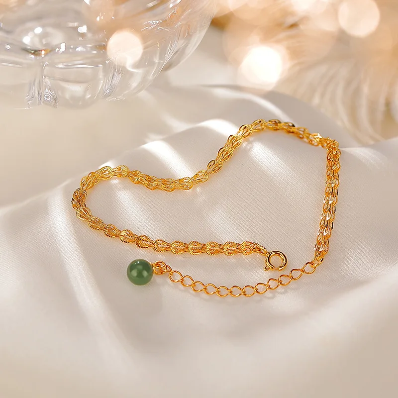 1Piece Unusual Fish Scale Bracelets Earrings Women Creative Jewelry Set Green Jade Jasper Ear Lines Golden 925 Silver Earrings
1Piece Unusual Fish Scale Bracelets Earrings Women Creative Jewelry Set Green Jade Jasper Ear Lines Golden 925 Silver Earrings