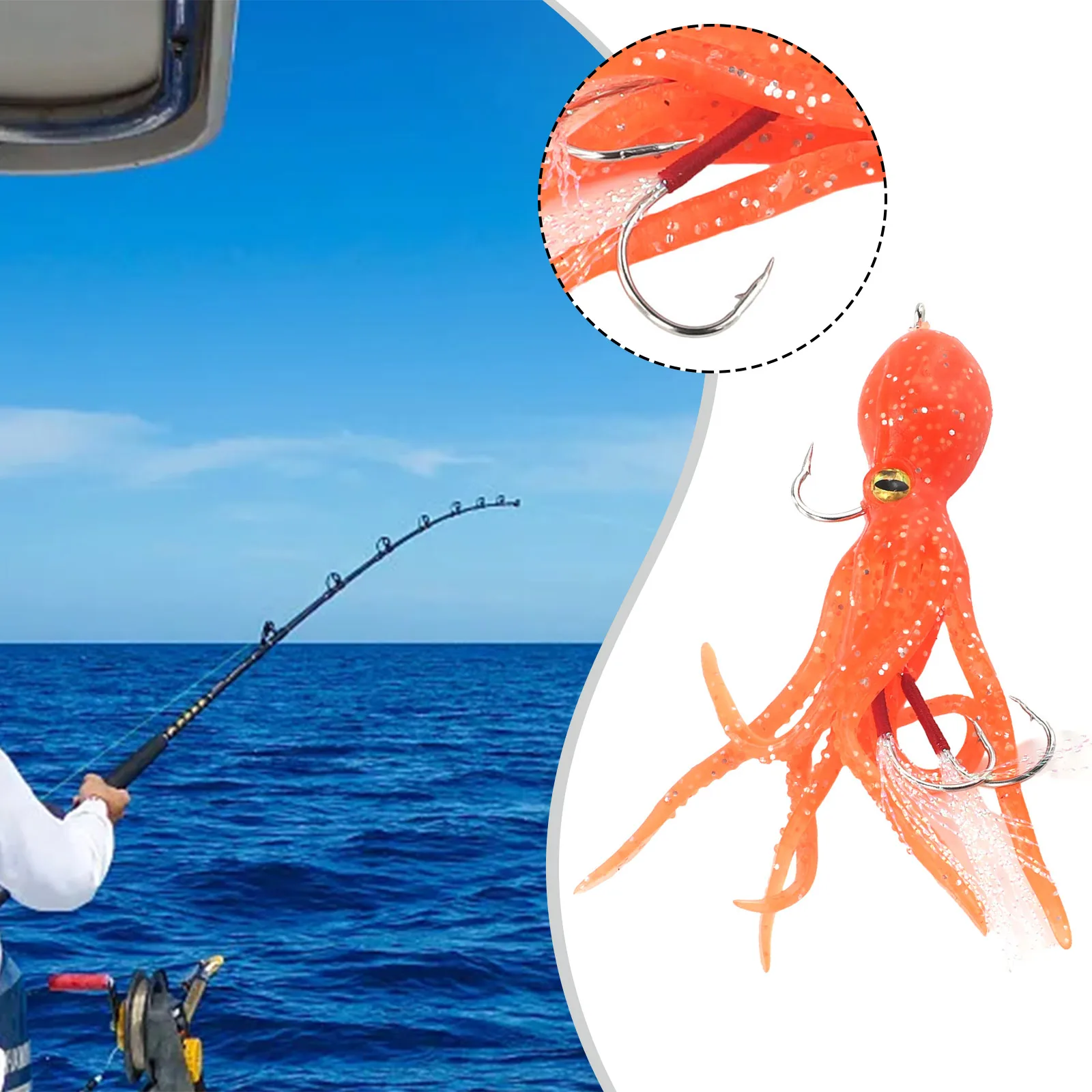 1pcs Fishing Lure Baits TPE Octopus Swimbait Double Hook Artificial Soft Baits For Fishing Accessories 6 Colors
1pcs Fishing Lure Baits TPE Octopus Swimbait Double Hook Artificial Soft Baits For Fishing Accessories 6 Colors