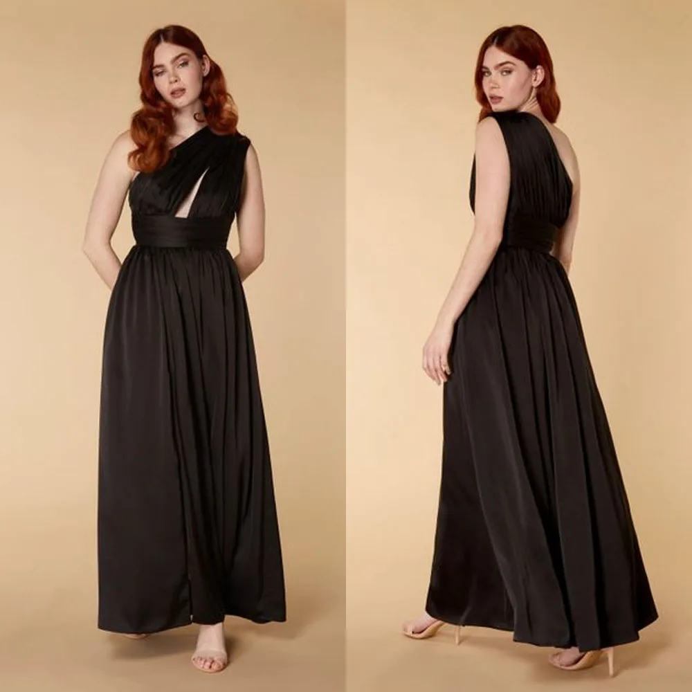 Customized High Quality One Shoulder Ankle Length Backless Sleeveless Wrinkle A-line Gece Elbisesi Evening Gown Платье فساتين
Customized High Quality One Shoulder Ankle Length Backless Sleeveless Wrinkle A-line Gece Elbisesi Evening Gown Платье فساتين