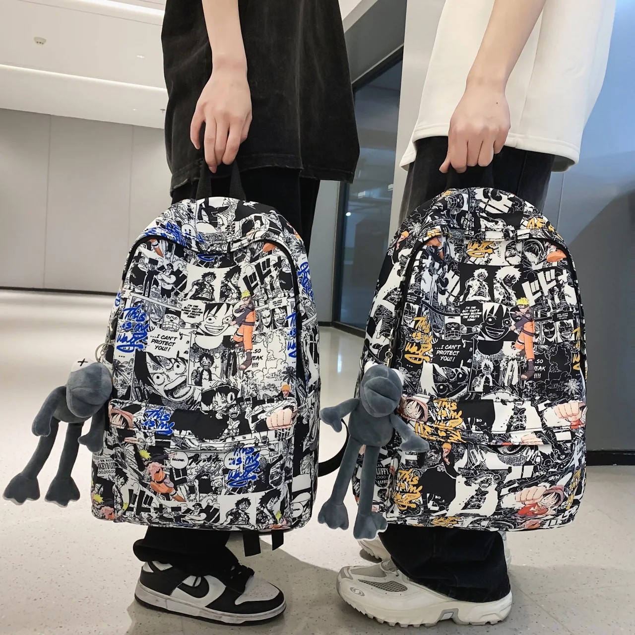 Anime Large Capacity Backpack One Piece Naruto Doodle Style Big School Bag for Teenagers Middle High Students Casual Simple
Anime Large Capacity Backpack One Piece Naruto Doodle Style Big School Bag for Teenagers Middle High Students Casual Simple