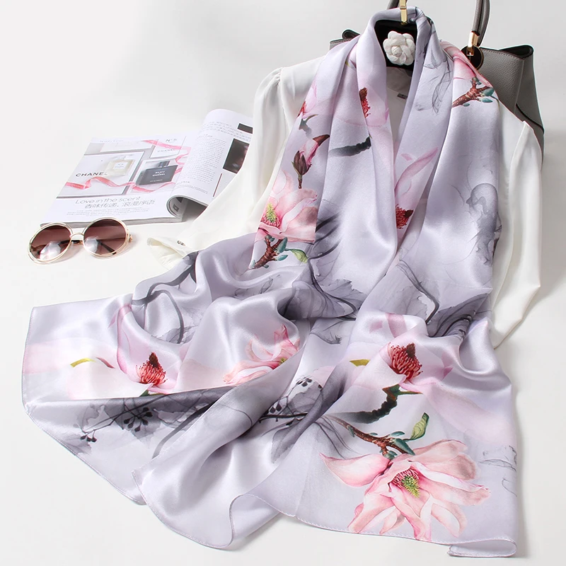 100% Real Silk Scarf Women Print Silk Satin Shawl Wraps Soft 2022 Pure Natural Silk Long Headscarf For Ladies Foulard Femme
100% Real Silk Scarf Women Print Silk Satin Shawl Wraps Soft 2022 Pure Natural Silk Long Headscarf For Ladies Foulard Femme