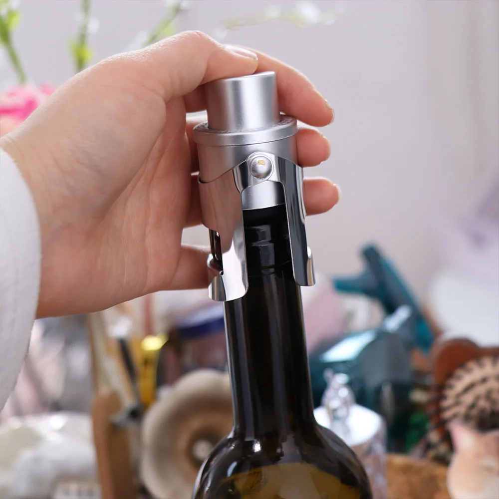 2pcs Built-in Pressure Pump Vacuum Champagne Stopper with Time Stamp Reusable Champagne Sealer Dual-ear Design Preservation
2pcs Built-in Pressure Pump Vacuum Champagne Stopper with Time Stamp Reusable Champagne Sealer Dual-ear Design Preservation