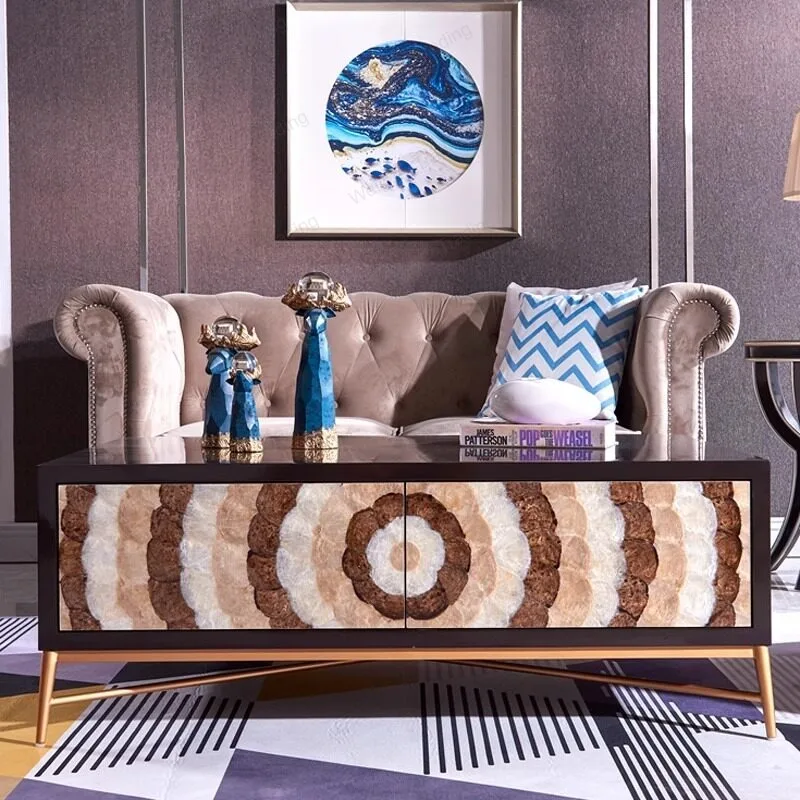Three-color shell coffee table solid wood rectangular tea table small apartment living room simple oak tea table
Three-color shell coffee table solid wood rectangular tea table small apartment living room simple oak tea table