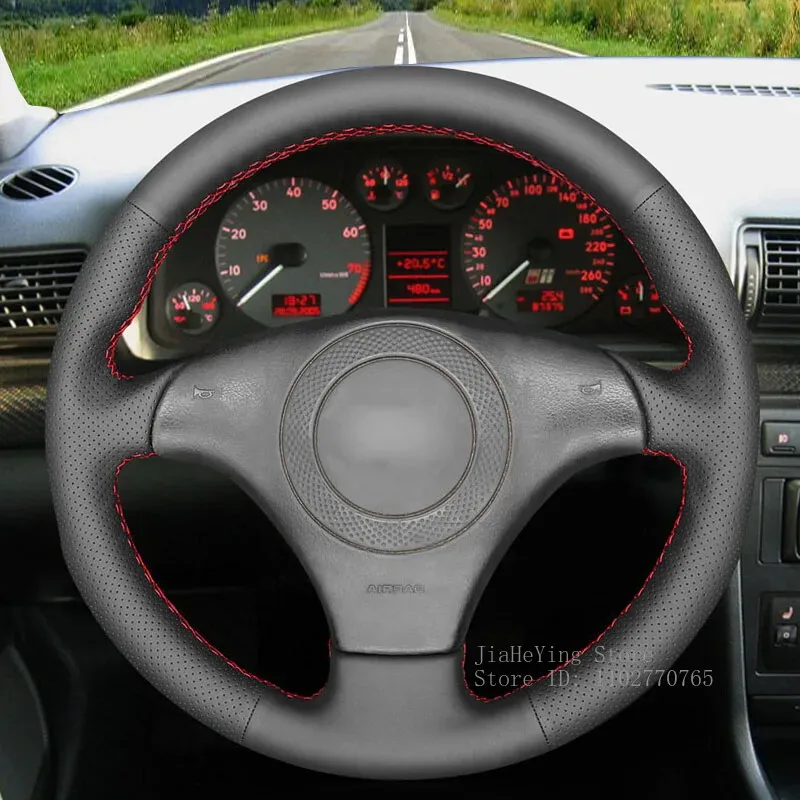 Hand-Stitched Genuine Leather Steering Wheel Cover For Audi TT (8N) 1998 1999-2001 A8 S8 (D2) Non-Slip Grip Interior Accessories
Hand-Stitched Genuine Leather Steering Wheel Cover For Audi TT (8N) 1998 1999-2001 A8 S8 (D2) Non-Slip Grip Interior Accessories