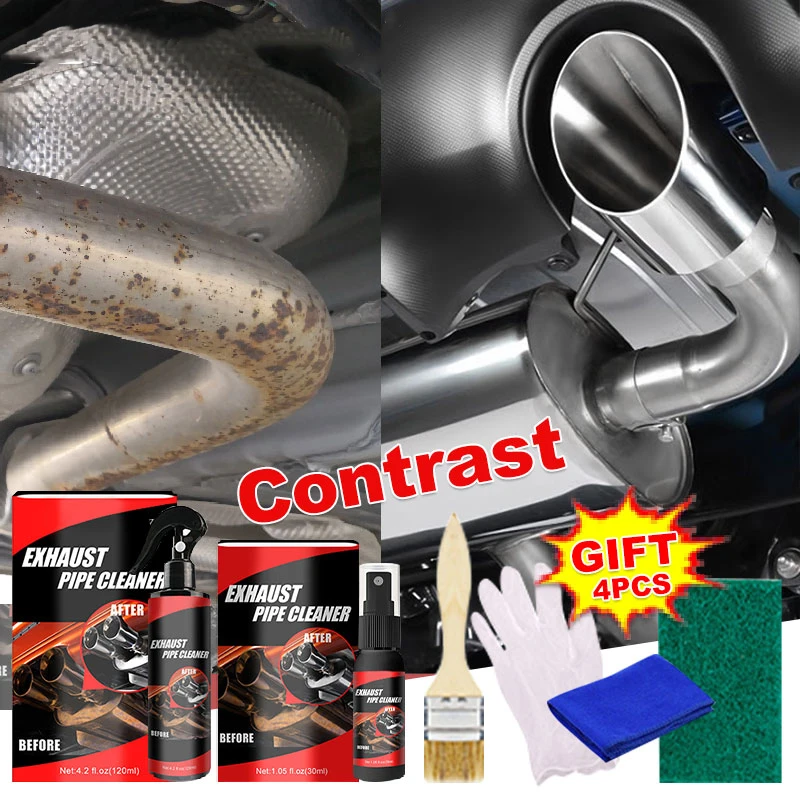 30/120ml Car Motorcycle Exhaust Pipe Cleaner Car Rust Remover with Rubber Gloves and Brush Repair Maintenance Tool Set
30/120ml Car Motorcycle Exhaust Pipe Cleaner Car Rust Remover with Rubber Gloves and Brush Repair Maintenance Tool Set