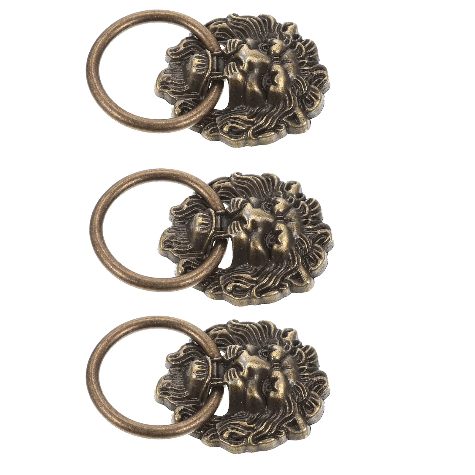 3 Pcs Dressing Table Lion Head Small Handle Door Handles Zinc Alloy Pull Licking
3 Pcs Dressing Table Lion Head Small Handle Door Handles Zinc Alloy Pull Licking