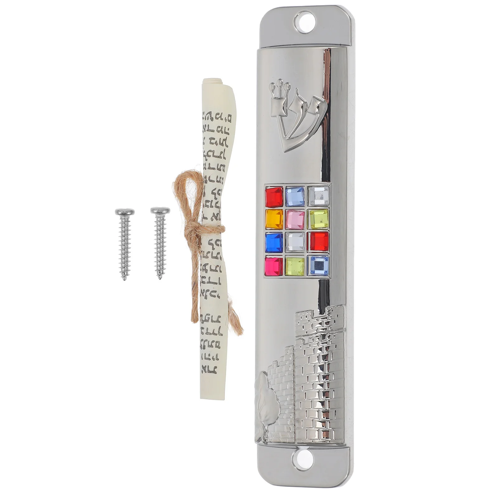 2Sets Mezuzah for Door with Scroll Religious Decor Jewish Symbol Home Protection Gatepost Adornment
2Sets Mezuzah for Door with Scroll Religious Decor Jewish Symbol Home Protection Gatepost Adornment
